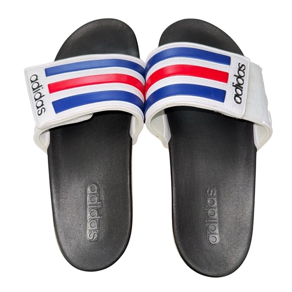Adidas Adilette Men’s Comfort Slide Adjustable Sandals Size 9 Velcro - Picture 2 of 6